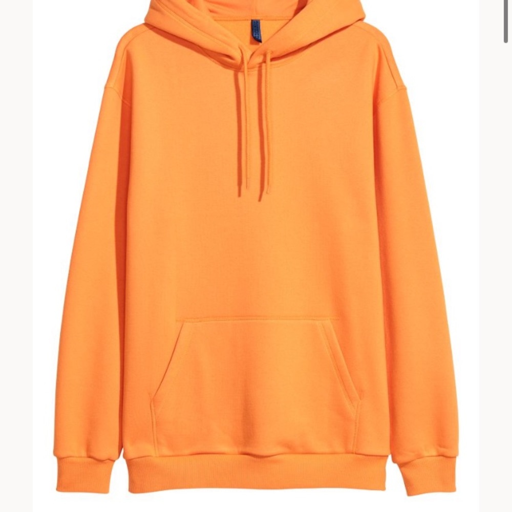 Orange h&m mens hoodie small